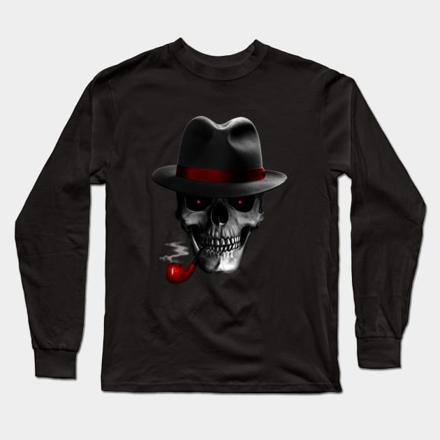 Skull Mafia Long Sleeve T-Shirt by opawapo